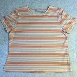 Worthington Striped Silky Tee